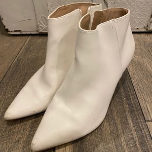 White A New Day kitten heel booties